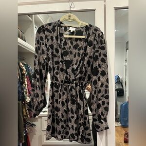 Parker Tan and Black Dress